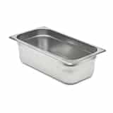 WINCO One Third Size Steam Pan & Slotted Lid, Stainless 1