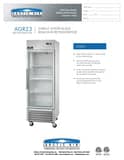 Arctic Air AGR23 27″ One Section Glass Door Reach-In Refrigerator 3