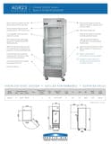 Arctic Air AGR23 27″ One Section Glass Door Reach-In Refrigerator 4