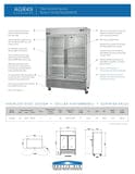 Arctic Air AGR49 54″ Two Section Glass Door Reach-In Refrigerator 4