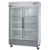 Arctic Air AGR49 54″ Two Section Glass Door Reach-In Refrigerator 1