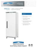 Arctic Air AWF25 White Single Door Reach In Freezer 4