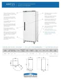 Arctic Air AWF25 White Single Door Reach In Freezer 5