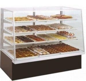 Non Refrigerated Food Display Case 97048-77 straight Front High Volume 77″ x 48″